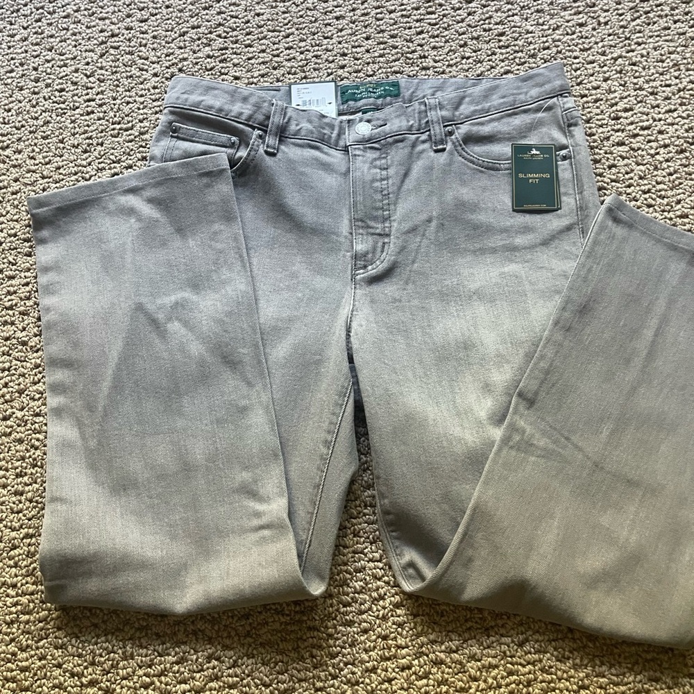 NWT Ralph Lauren denim slimming fit pants